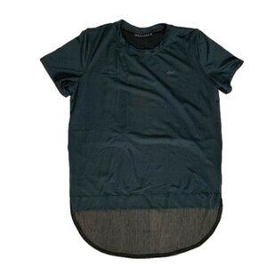 Rohnisch Women’s T-shirt High Lo Half mesh Mesh Black Size Small